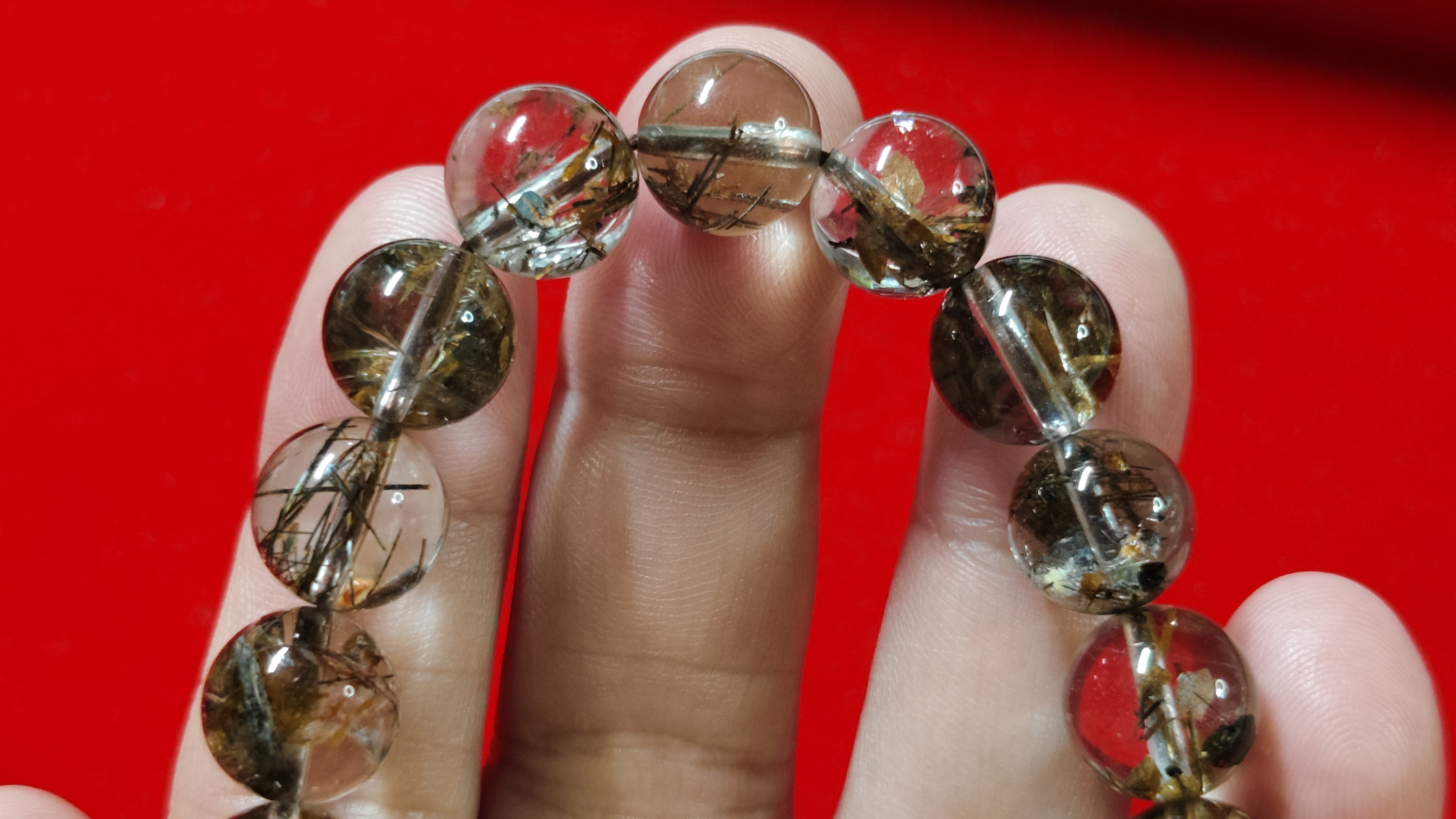 #ข้อมือหินไหมเศรษฐี รหัสbh-0012