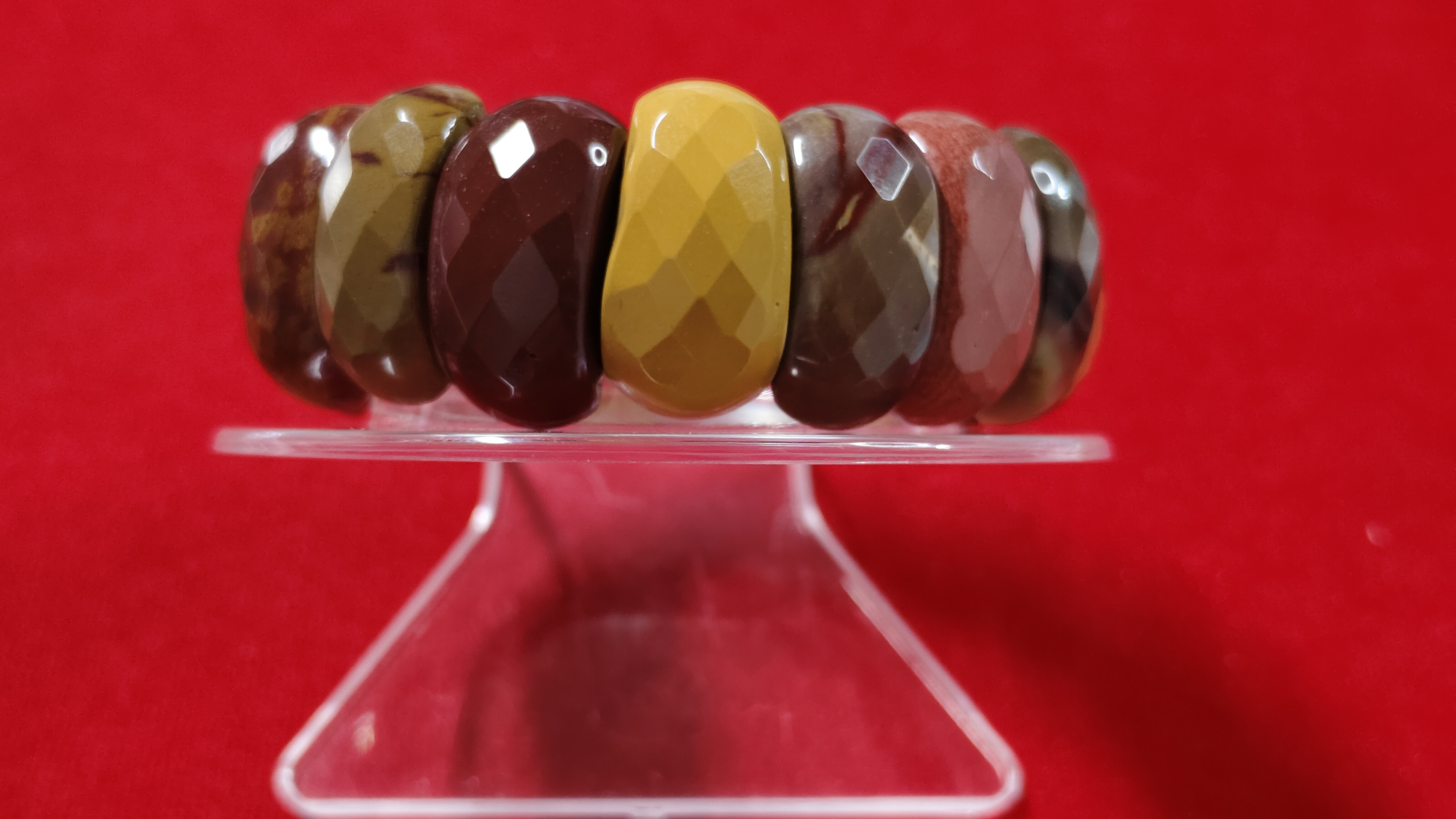 #ข้อมือหินมูไคต์ แจสเปอร์ รหัสbh-0051