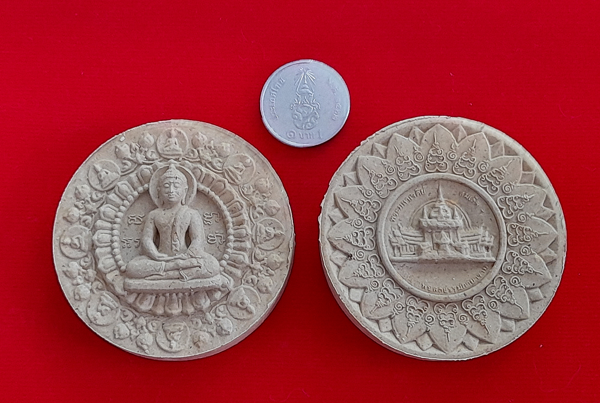 พระพุทธ ชัยมงคล เนื้อผง(ผงมวลสารเก่าและเส้นเกศา หลวงพ่อสด วัดปากน้ำ) ปี2550 พิธีใหญ่ #รับประกันแท้ - หลวงป๋า วัดหลวงพ่อสด ปลุกเสกทำวิชาธรรมกาย