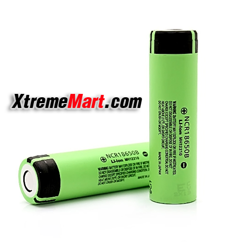 แบตเตอรี่ Panasonic NCR18650B Rechargeable 3400mAh 3.7V 18650 Lithium Batteries หัวแบน (ก้อนละ)