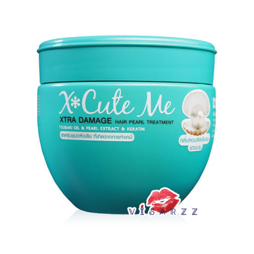 (สีเขียว250mL) X-Cute Me Xtra Damage Hair Pearl Treatment เอ็กซ์คิวท์ มี เอ็กซ์ตร้า ดาเมจ แฮร์ เพิร์ล ทรีทเมนท์ สูตรล้างออก สูตรสำหรับฟื้นฟูผมแห้งเสียอย่างล้ำลึก ช่วยซ่อมแซมและปรับสภาพผมเสียที่เกิดจากมลภาวะและสารเคมีต่างๆ