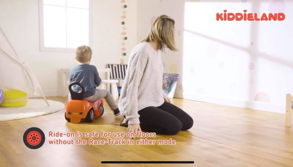 รถแมคควีนแบตเตอรี่พร้อมรางขับขี่ Kiddieland Cars Lightning McQueen 2-in-1 Battery Powered Activity Ride-On