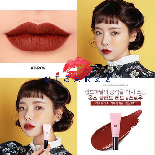 3CE Liquid Lip Color 8g # Throw ลิปสติกรุ่นใหม่ล่าสุดจาก 3CE ลิปสติกเนื้อแมตต์แบบหลอดบีบ เนื้อ Liquid
