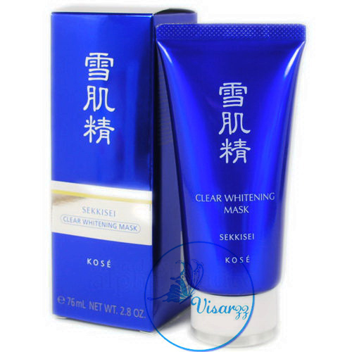 (ขนาดสุดคุ้ม 138mL ลด 40%) Kose Sekkisei Clear Whitening Mask 138mL มาส์กดำรุ่นใหม่ล่าสุด ขจัดสิวเสี้ยน ให้หน้าขาว กระจ่างใส