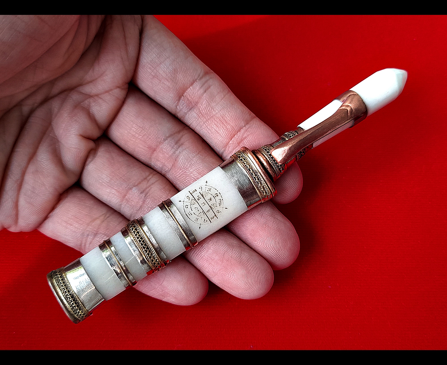 มีดหมอ ปลอกฝักกระดูก ยันต์หนุนเสริมดวง หลวงพ่อกวย วัดโฆสิตาราม(วัดบ้านแค) จ.ชัยนาท ปี2564 - (สร้างน้อย 200เล่ม) ปี2564 #สร้างและปลุกเสกจากวัดโฆสิตาราม #รับประกันแท้