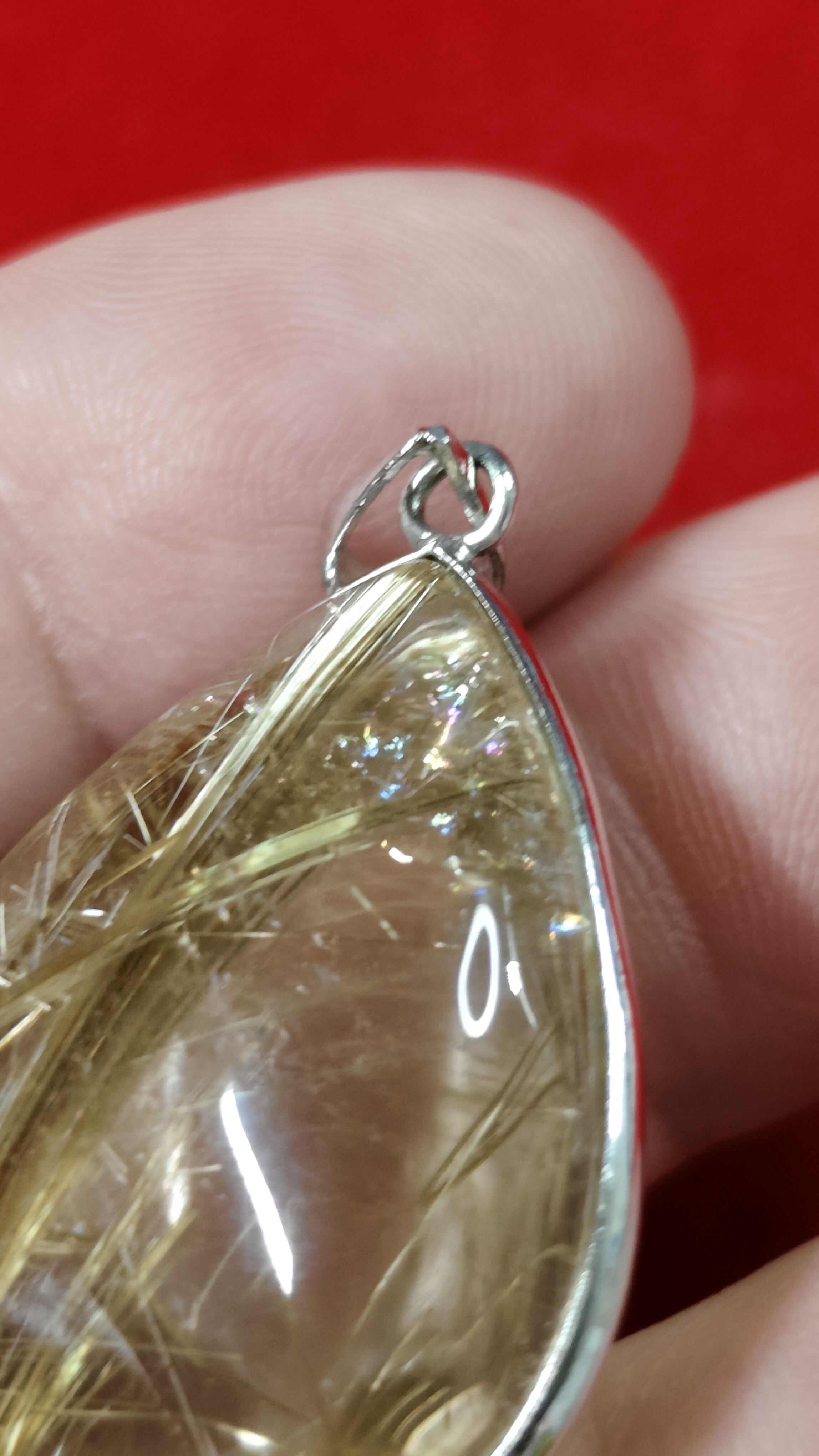 #จี้หินไหมทอง รหัสC-027