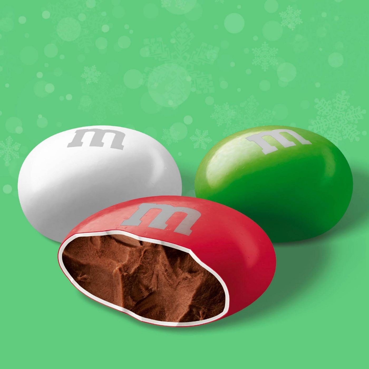 ขนมช็อกโกแลตคริสมาสต์ M&M's Holiday Chocolate Candies - Mint