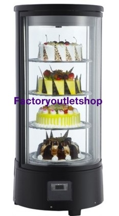 ตู้เค้กแบบกลมสวย หมุนได้ ตู้โชว์เค้ก,ตู้แช่เค้กมีความเย็น Cake Display