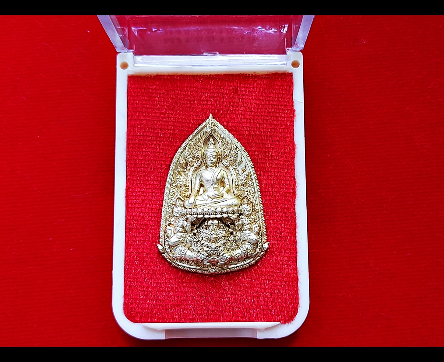 เหรียญสมเด็จองค์ปฐม ปางประทับพระราหู(พร้อมทั้งบริวารยักษ์คนถรรพ์) เนื้อทองเหลือง ปี2564 #รับประกันแท้ - หลวงพ่อเล็ก วัดท่าขนุน