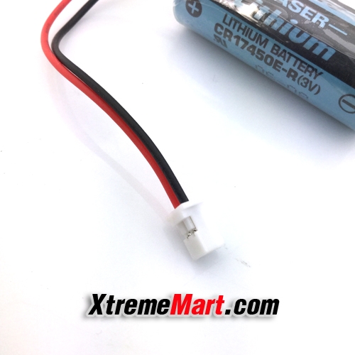 แบตเตอรี่ Sanyo CR17450E-R 3V 2000mAh Li-ion PLC Industrial Battery ขั้วสีขาว (ก้อนละ)