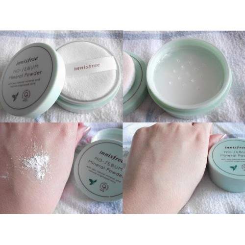 (ขายส่ง 160-) Innisfree No Sebum Mineral Powder 5g แป้งฝุ่นควบคุมความมัน เนื้อบางเบา ให้ผิวดูเนียนนุ่ม น่าสัมผัส และยังใช้ได้ทั้งร่างกาย ประโยชน์เยอะมากค่ะ