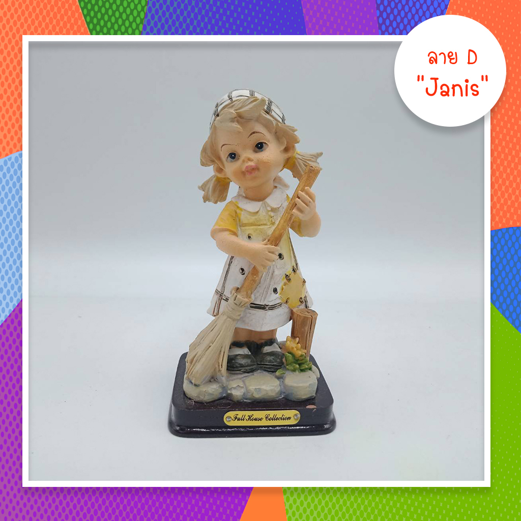 ตุ๊กตา เรซิ่น สไตล์ฝรั่ง 4 ท่า ของชำร่วย ของขวัญปีใหม่ ตกแต่งบ้าน โต๊ะทำงาน สะสม แต่งสวน ( 1 เซต 4 ชิ้น ) ขายยกเซต