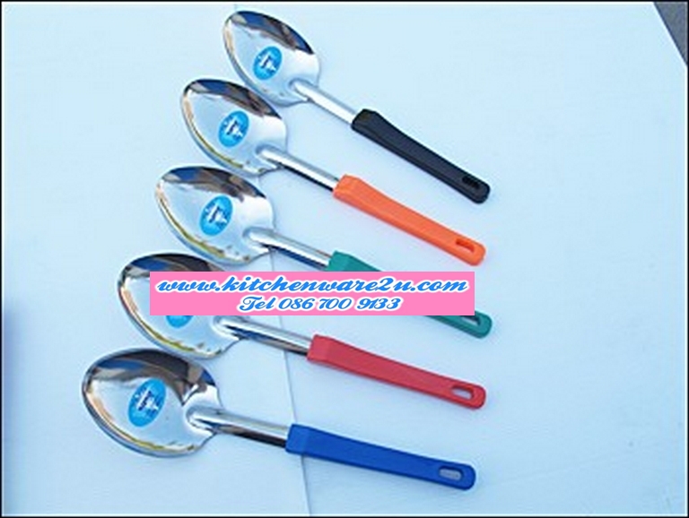 P08370 ทัพพีจีนใหญ่ ด้ามดำ TP-079 ราคาส่งต่อ 30 โหล: 360 อัน: เฉลี่ย 11.5 บ/อัน (ขายส่งยกมัด ยกลัง)