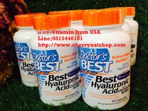วิตามินชะลอความร่วงโรยของผิว ริ้วรอยแลดูลดเลือนDoctor's Best Hyaluronic Acid With Chondroitin Sulfate 100 mg 60 Capsules (made with Biocell Collagen)