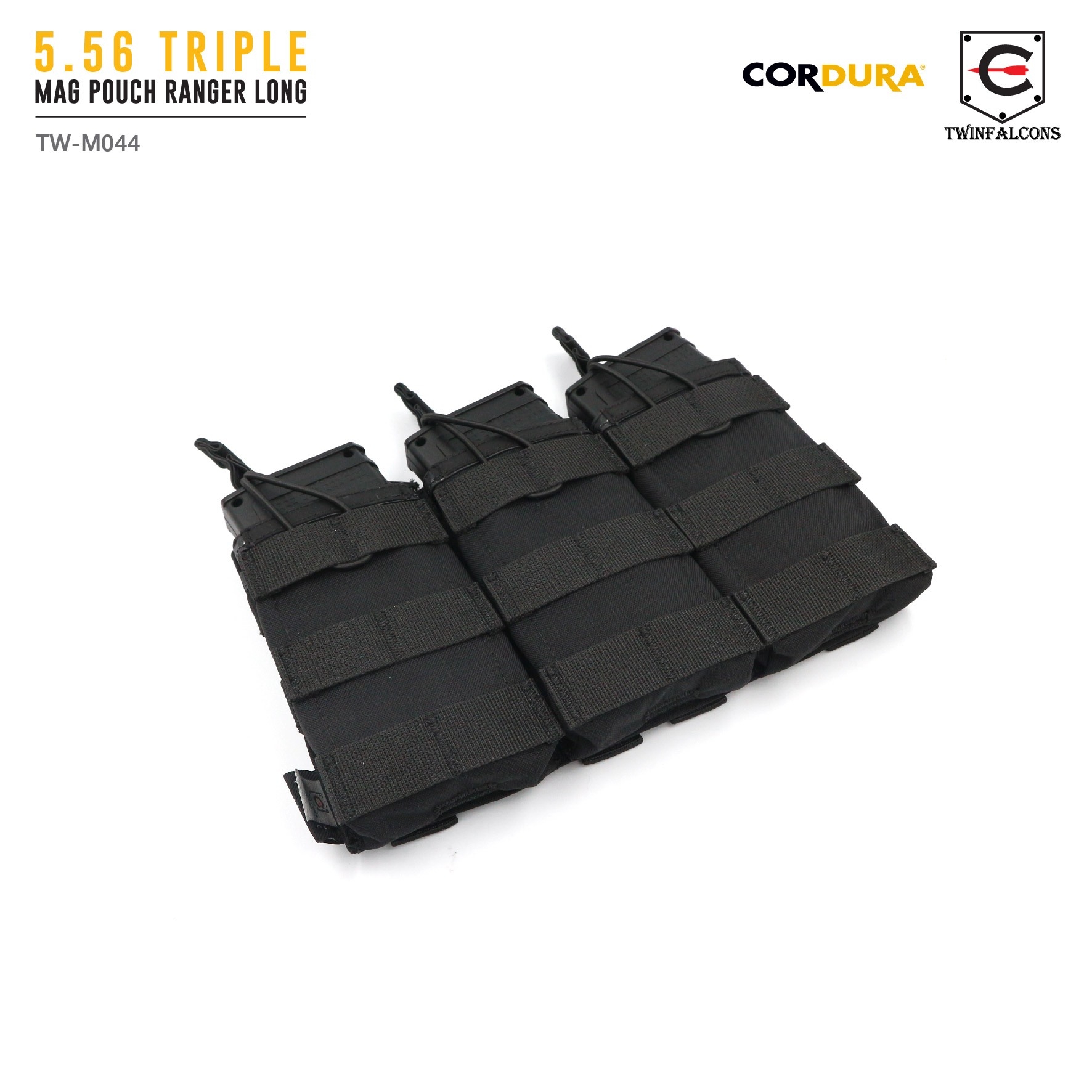 ซองแม็กกาซีน 5.56 Triple Mag Pouch Ranger Long ( Twinfalcons ) [ TW-M044 ] (K0730)