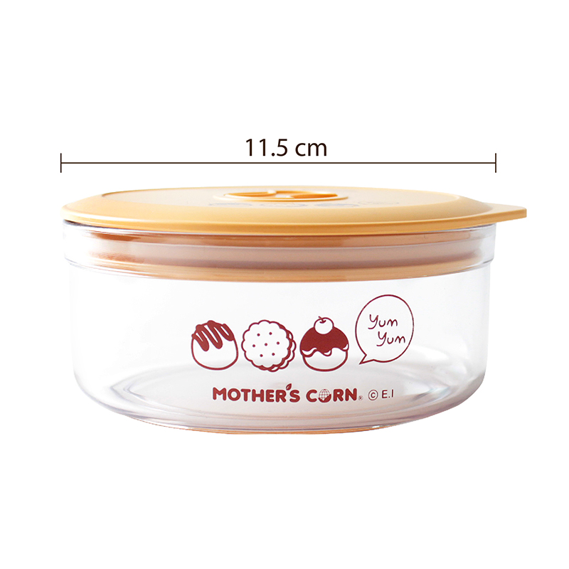 ถ้วยเก็บอาหารพร้อมฝาปิดสำหรับพกพาจากข้าวโพดปลอดสารพิษ Mother's Corn Snack Container (M)