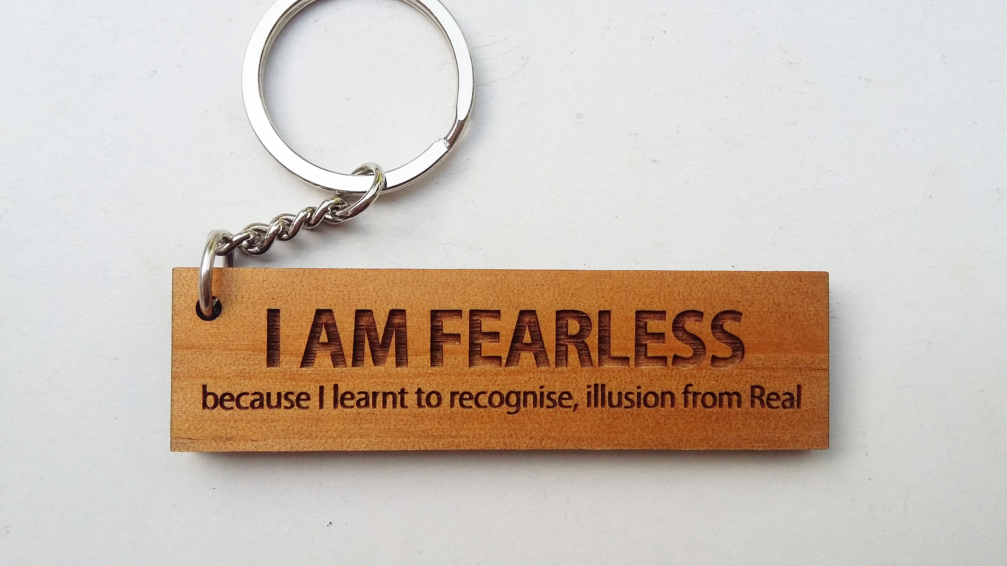 พวงกุญแจไม้ พวงกุญแจไม้ใส่ข้อความ