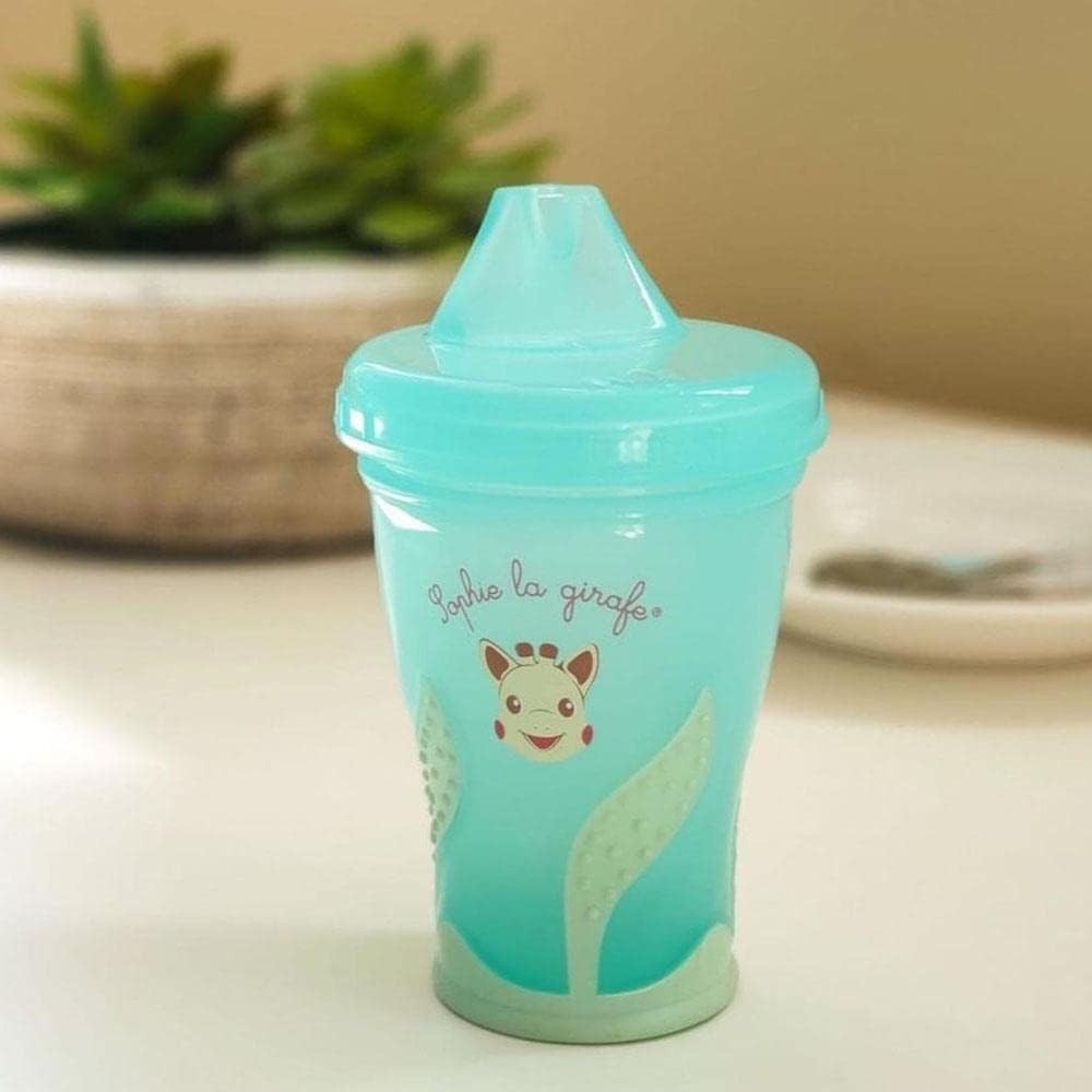แก้วหัดดื่มยีราฟโซฟีปลอดสารพิษ Sophie la Girafe Leak-Proof Trainer Beaker