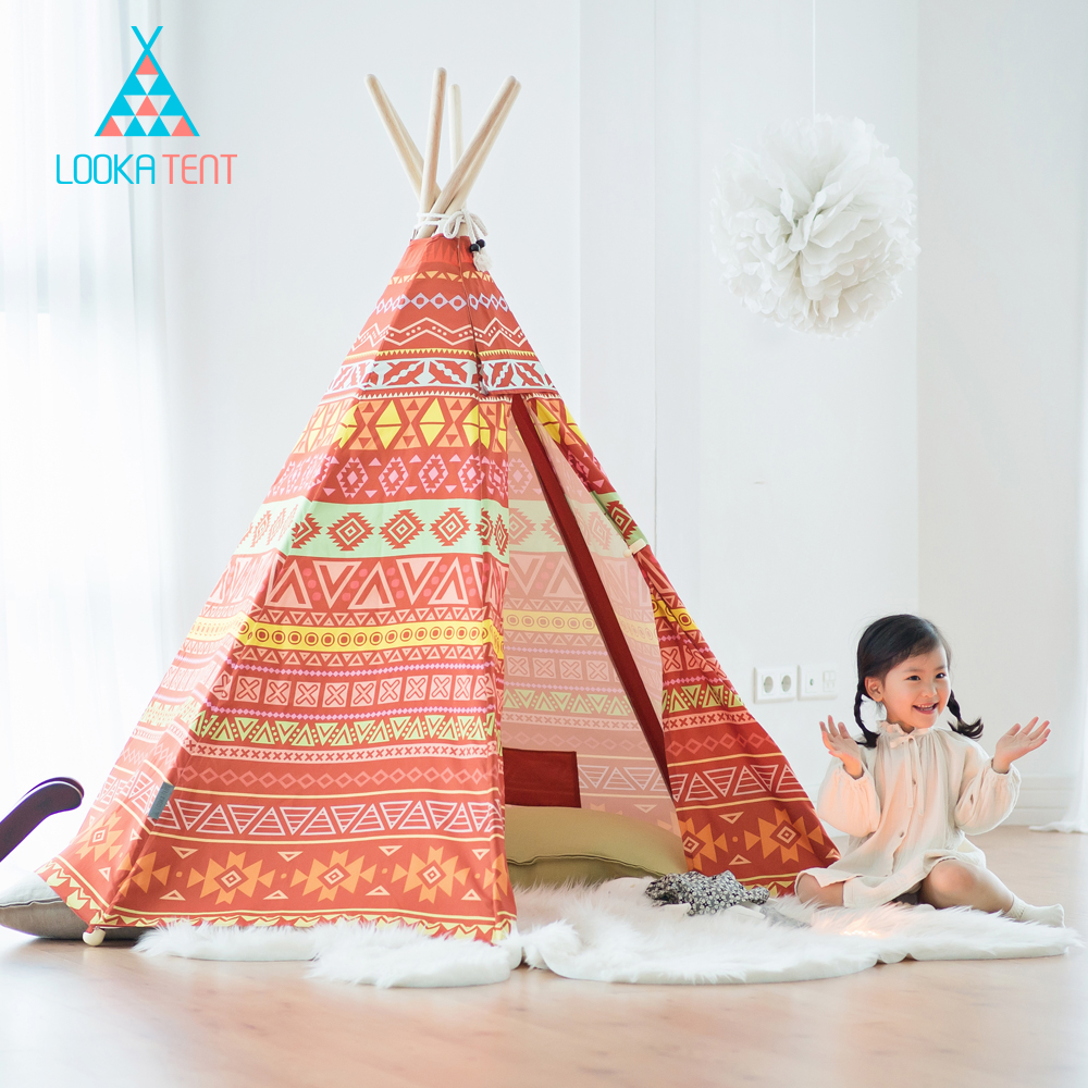 บ้านจำลองทรงเต๊นท์อินเดียนแดงสำหรับเด็ก LOOKA Tent (American Indian)