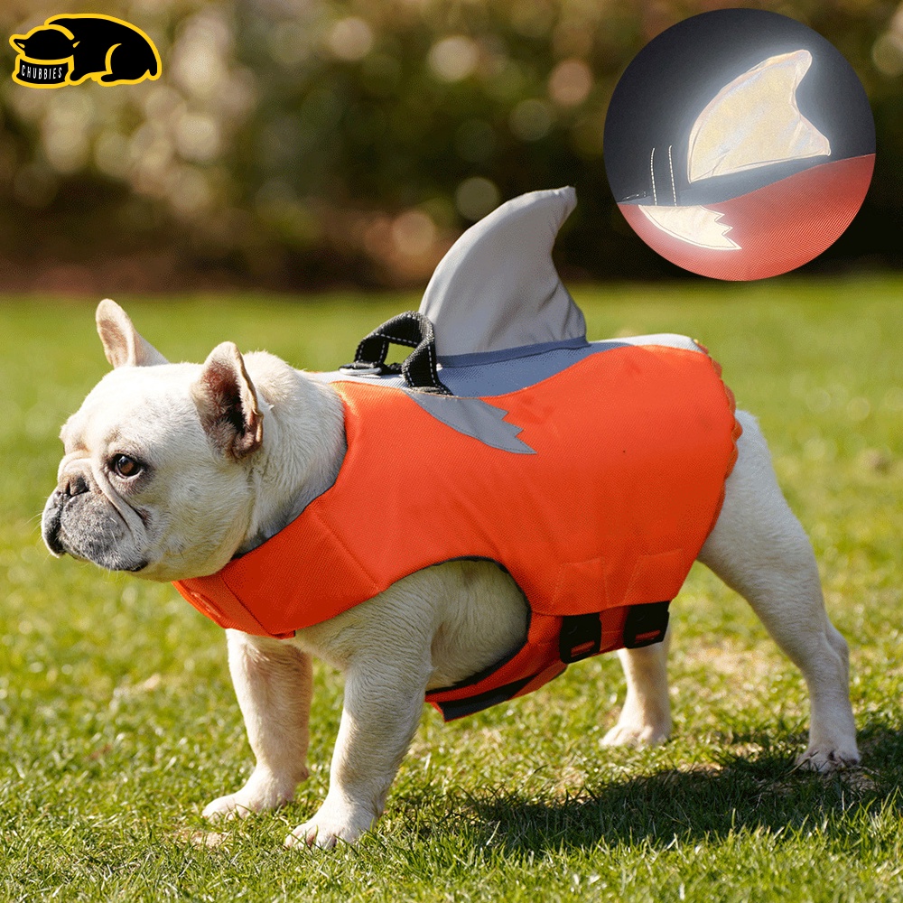 C221 Baby Shark Life vest ฉลาม เสื้อชูชีพสุนัข ชูชีพหมา ชูชีพสัตว์เลี้ยง มีแถบสะท้อน ระบายอากาศได้ดี สีสันสดใส แห้งเร็ว