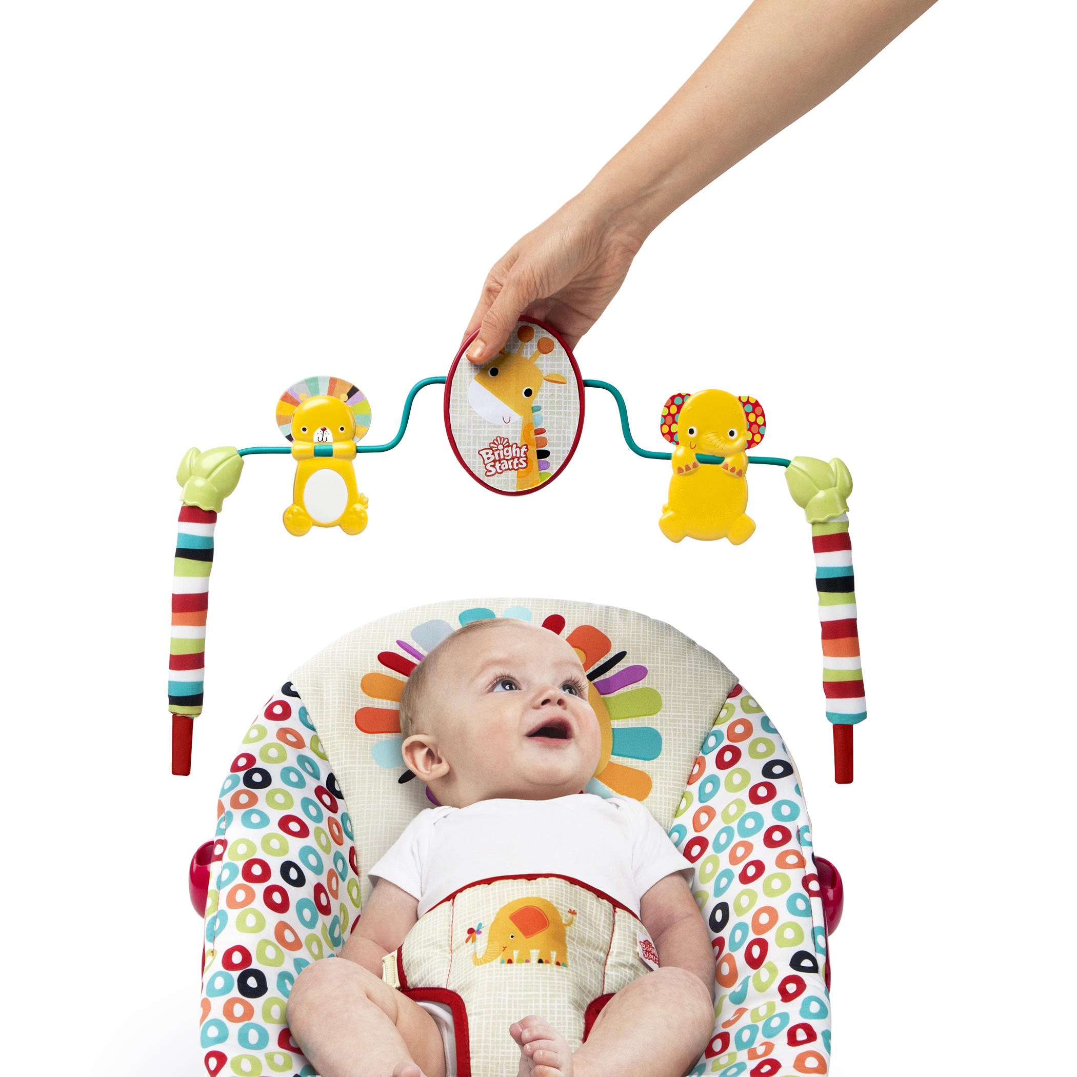 เปลสั่นอัตโนมัติพร้อมของเล่นเสริมพัฒนาการ Bright Starts Playful Pinwheels Bouncer