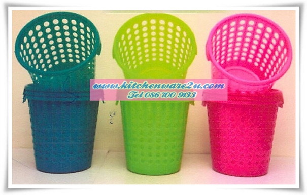P06920 ตะกร้าทรงสูง สีเจ็บ 466 เกรดเอ (ราคาส่งต่อ 12 โหล: 144 ใบ:เฉลี่ย 200 บาท/โหล)