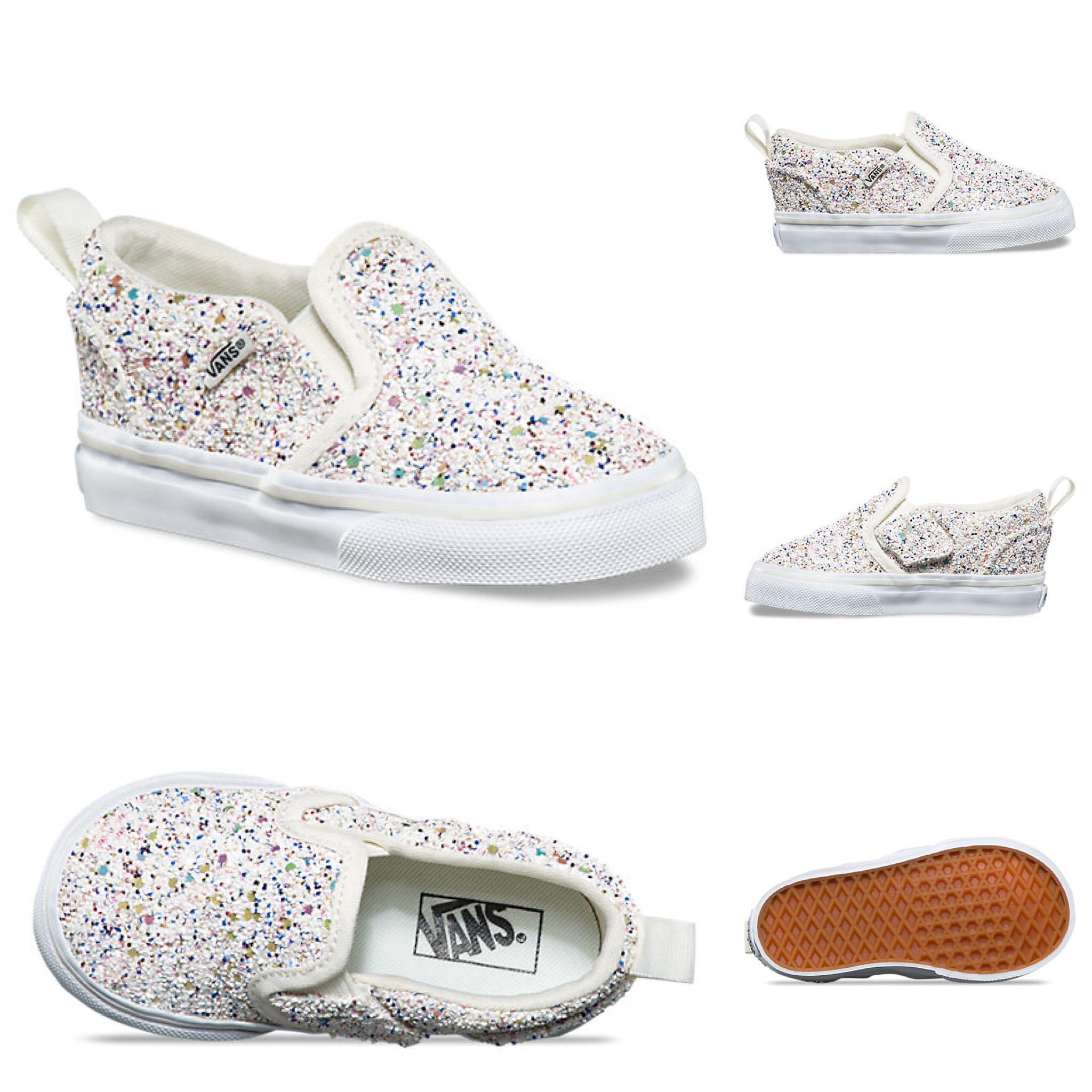 รองเท้าผ้าใบสำหรับเด็ก VANS Toddler Asher V Multi