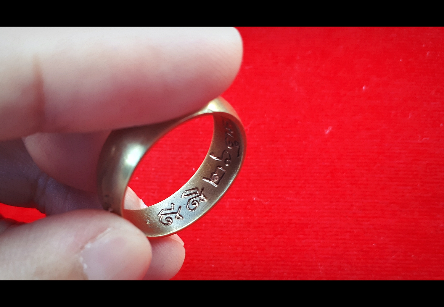 แหวน มนต์พระกาฬ (แหวนปลอกมีด) เนื้อทองชนวน ปี2560 #รับประกันแท้ - ทันยุค อ.ปู่เม่า แย้มทับ เสก