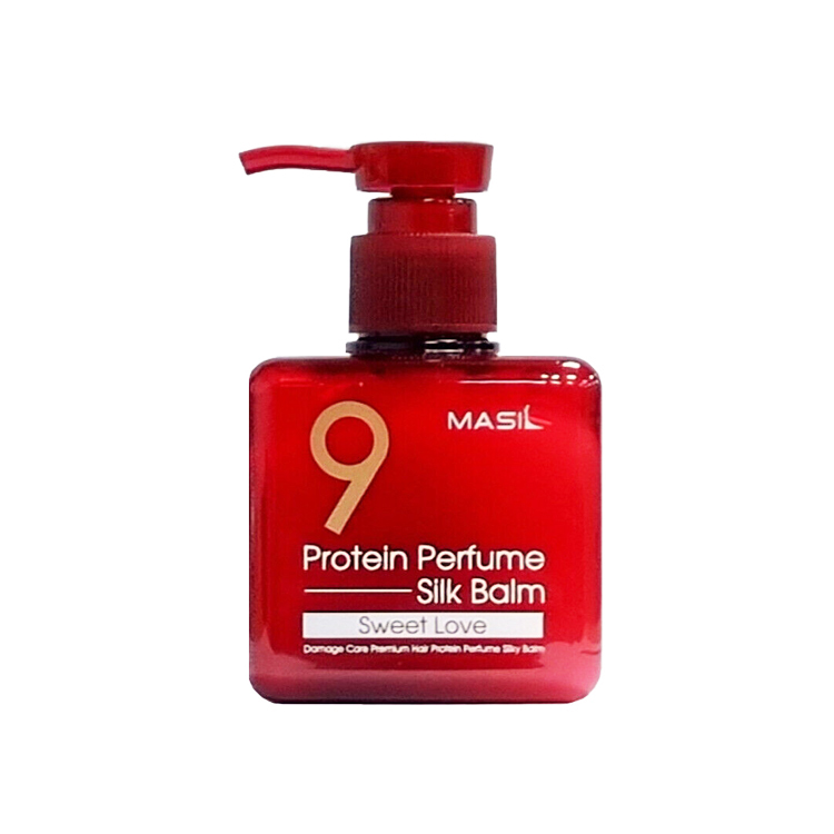 (กล่องแดง #Sweet Love) Masil 9 Protien Perfume Silk Balm 180mL บาล์มฟื้นบำรุงและปกป้องผมจากความร้อนในหนึ่งเดียว อุดมด้วยโปรตีน 9 ชนิด กลิ่นหอม ใช้ง่าย ไม่ต้องล้างออก