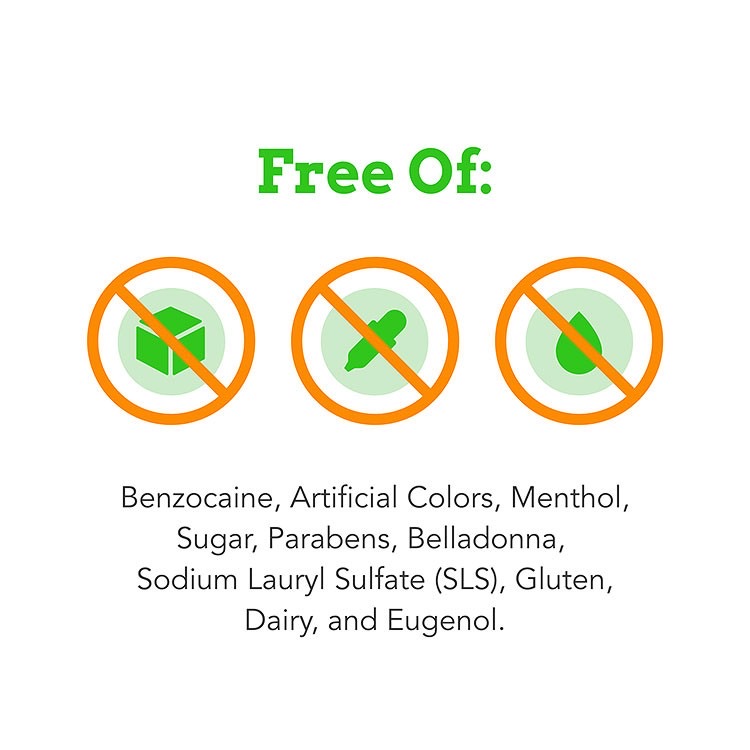 เจลบรรเทาอาการเจ็บปวดขณะฟันขึ้น Baby Orajel Non-Medicated Cooling Gels for Teething