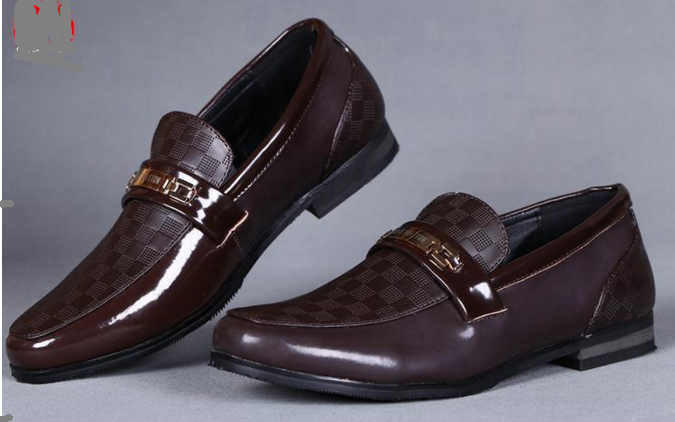 รองเท้า lv damier leather shoe มี 2 สี ดำและน้ำตาล size 40-47 รหัส N002014