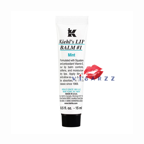 (#Mint) Kiehl's Lip Balm #1 (15 mL) ลิปบาล์มสูตรคลาสสิค ปกป้องและช่วยบรรเทาอาการริมฝีปากแห้งแตกชั่วคราว ช่วยปกป้องริมฝีปากจากลมและอากาศหนาวบาล์มเนื้อนุ่ม ลื่น ทาง่ายเป็นพิเศษ