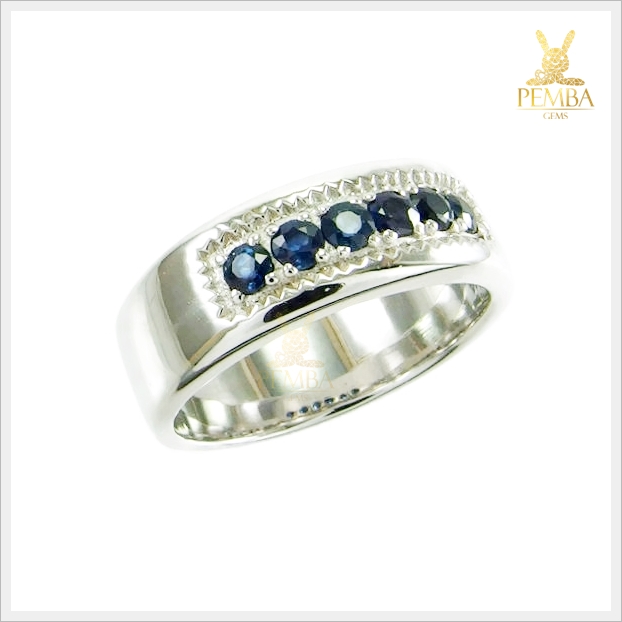 แหวนไพลินแท้ เงินแท้925 ชุบทองคำขาว เป็นที่รัก มีผู้ศรัทธาเชื่อมั่น