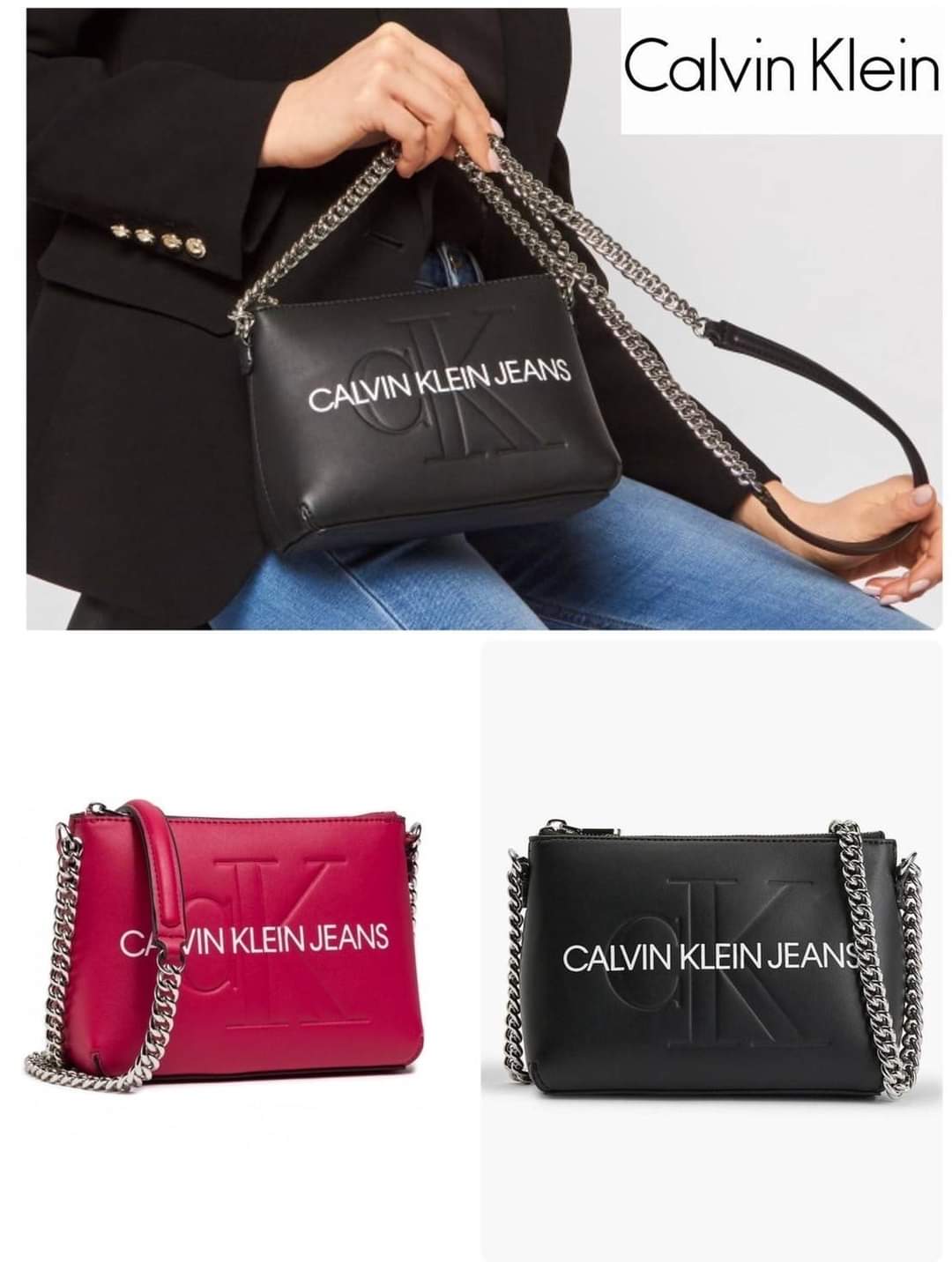 CALVIN KLEIN NANO CROSSBODY BORSETTA CAMERA POUCH BAG (แอดไลน์ก่อนสั่งซื้อ)