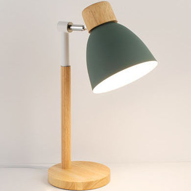 โคมไฟตั้งโต๊ะ ทรงถ้วยแก้วหัวไม้ สไตล์มูจิ