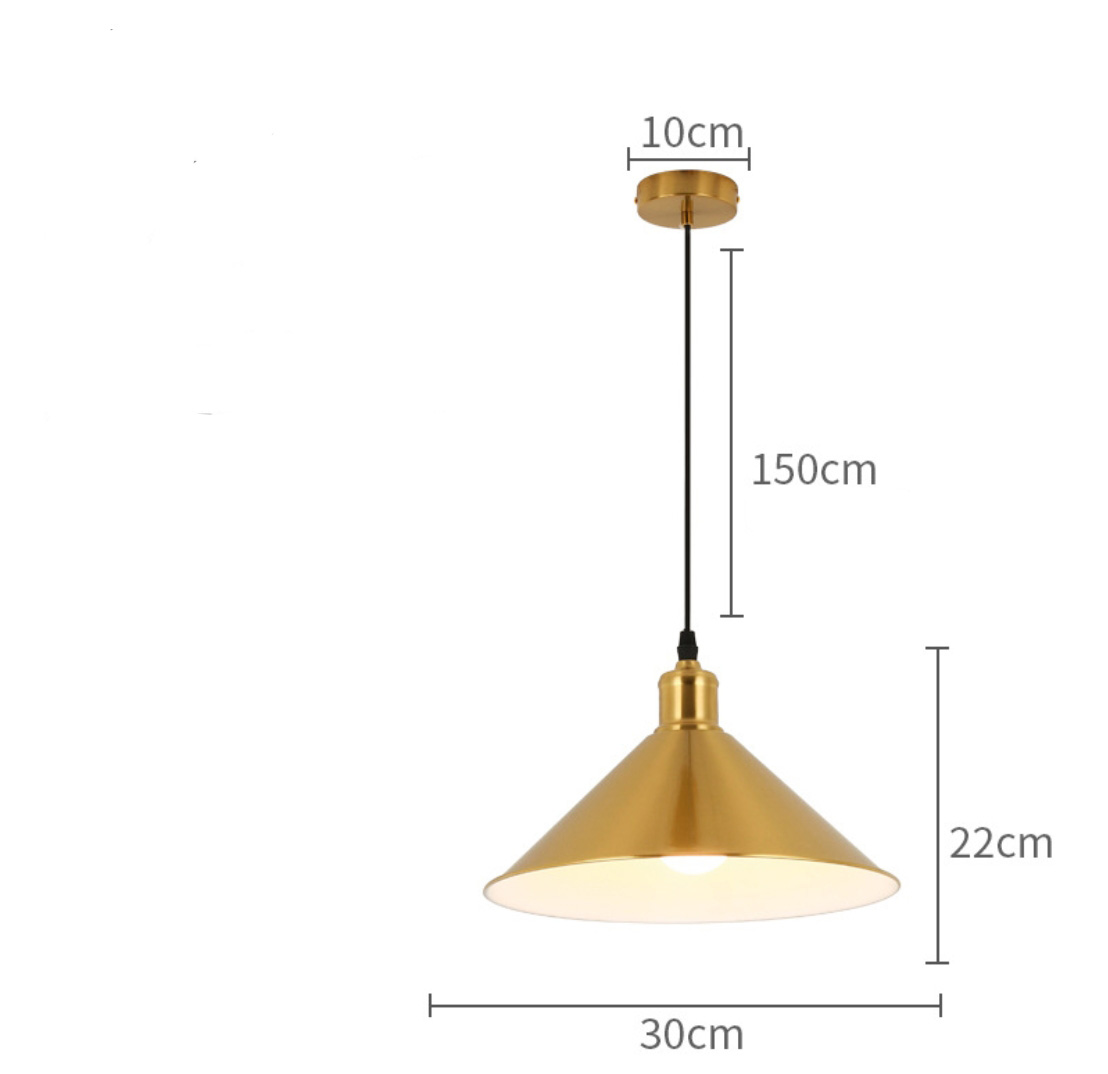 โคมไฟแขวนเพดานห้องครัว-ร้านอาหาร สีทอง เส้นผ่านศูนย์กลาง 30 cm [W26CNC]