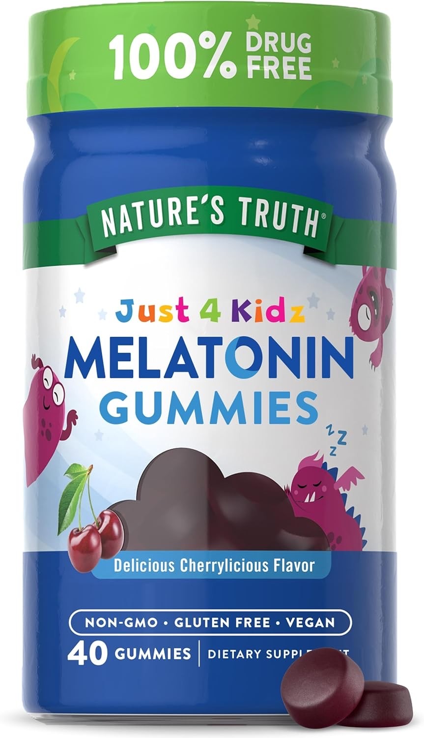 วิตามินเสริมการนอนหลับสำหรับเด็กชนิดกัมมี่ NATURE'S TRUTH Just 4 Kids Sleep Melatonin Gummies