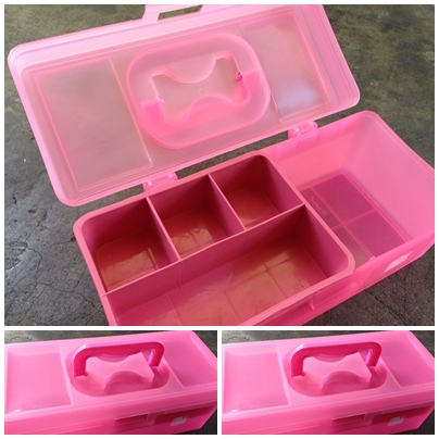 P02890 กล่องเครื่องมือใหญ่ 2 ชั้น (15.2 X 30.7 X 11.5 ซ.ม.) เกรดเอ No.585 เกรดเอ ราคาส่ง 1 โหล : 12 ชุด (เฉลี่ย 77.5 บต่อใบ)