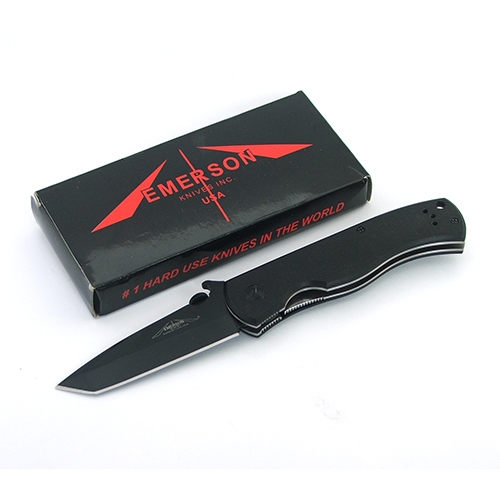 มีดพับ Emerson CQC7 Folding Knife (ใบดำ), Tactical Knife, Camping Knife, outdoor Tools, 7Cr17Mov Blade material, G10 Handle
