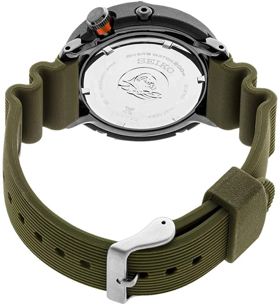 Karnvera Shop นาฬิกาข้อมือผู้ชาย SEIKO Prospex Solar Diver's 200M Military Green Men's Watch SNE547P1