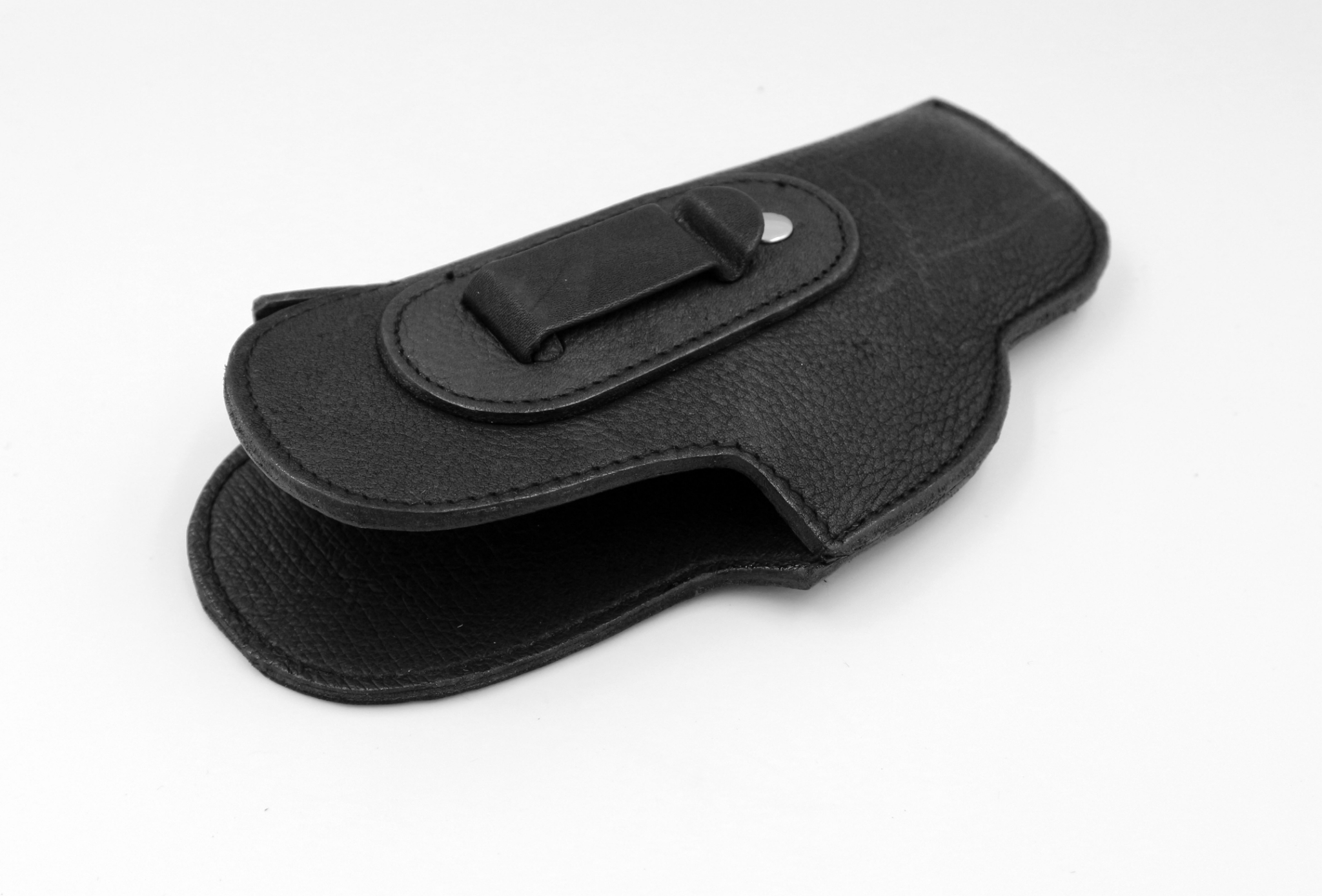 ซองพกปืนพกในหนังชามัวร์_ซ้าย(KO150) สีดำ