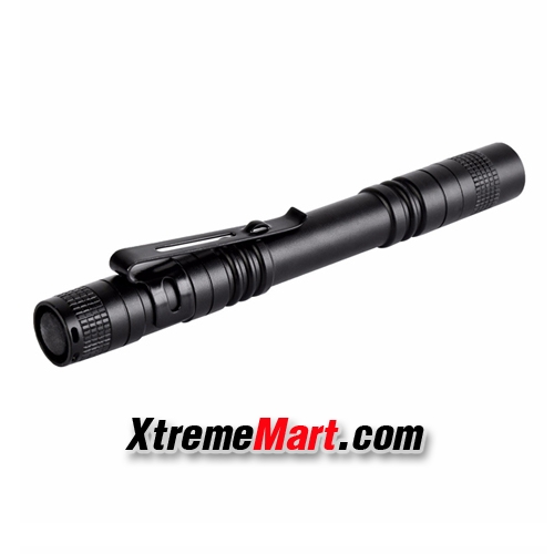 ไฟฉายปากกา LED CREE Q5 Penlight สว่าง 150 LM แสงขาว 1 โหมด (สีดำ)