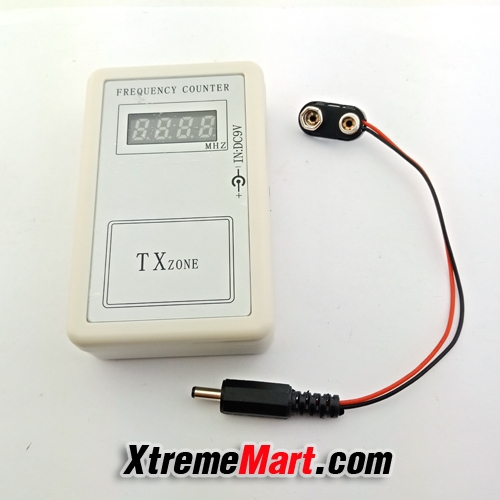 เครื่องวัดความถี่รีโมท 250-450MHZ แบบค้างค่าแสดงผล RF Remote Control Wireless Frequency Counter