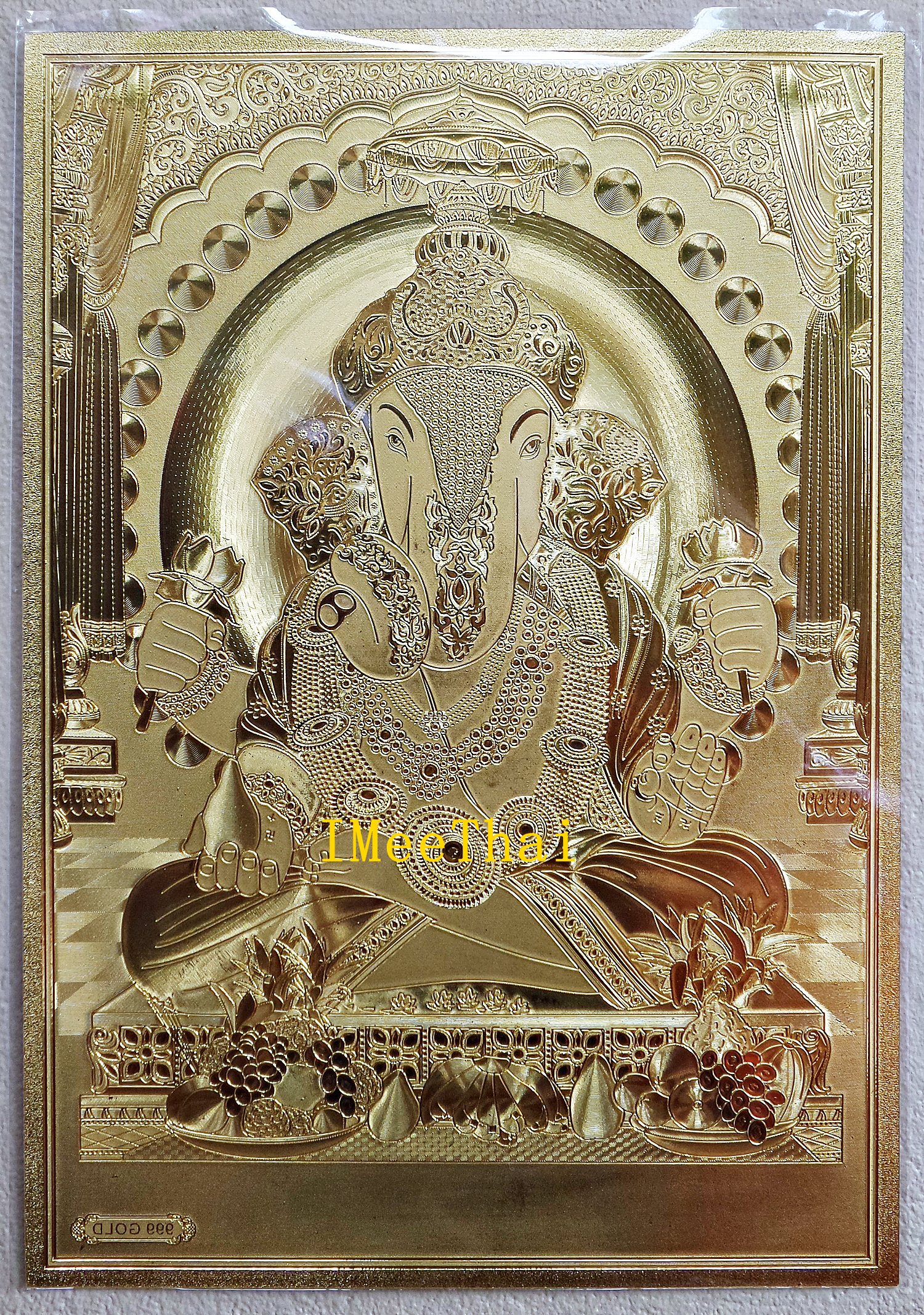 รูปภาพแผ่นทอง พระพิฆเนศ พระศิวะ พระแม่อุมา พระแม่กาลี ปางต่างๆ แผ่นทองพิมพ์ลายนูน 2หน้า (ขายปลีก ขายส่ง)