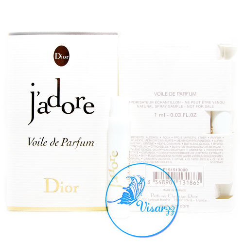 Dior Jadore Voile De Parfum Natural Spray 1mL ปรับเปลี่ยนรูปโฉมและกลิ่นที่เย้ายวนใจเพิ่มขึ้นอีกระดับ