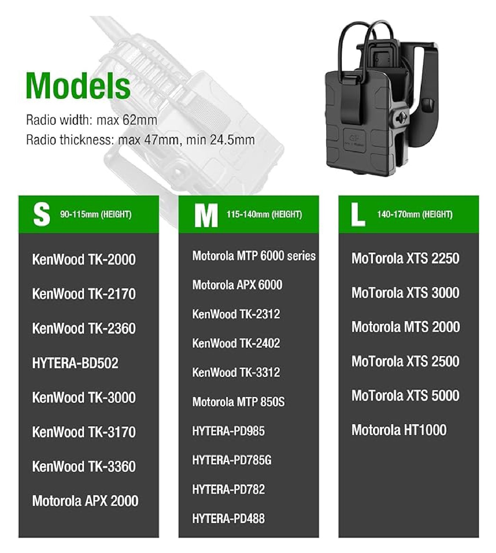 🇹🇭⫸ ซองวิทยุสื่อสาร Universal GF
