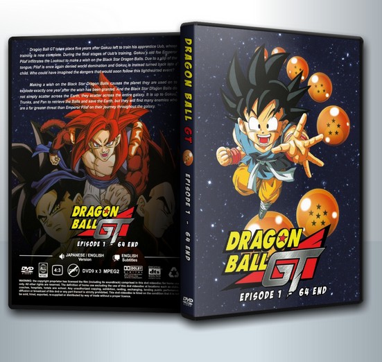 Dragon Ball GT ดราก้อนบอล จีที ตอนที่ 1-64 จบ ( 5 DVD )