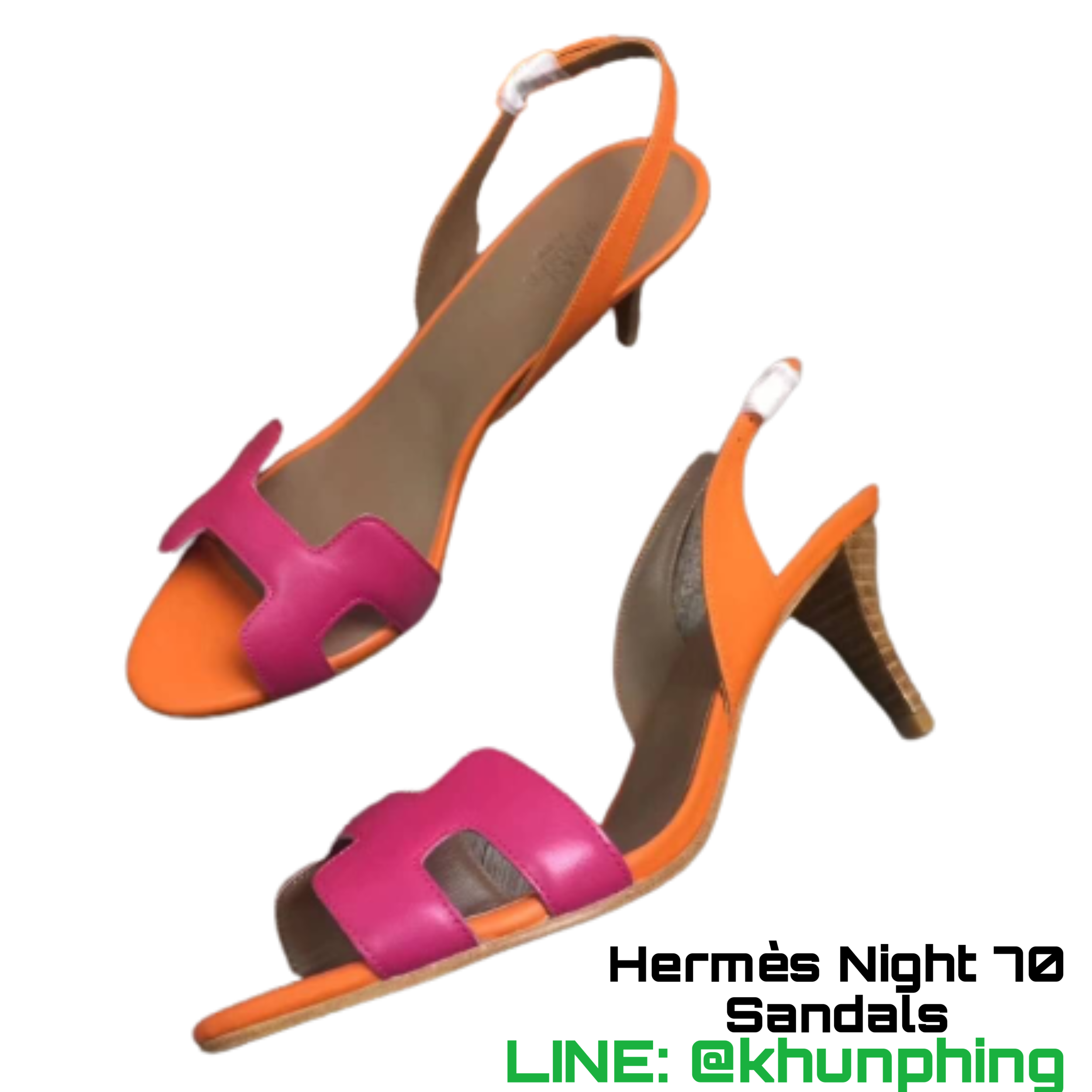 รองเท้าผู้หญิงรัดส้น Hermès Night 70 Sandals