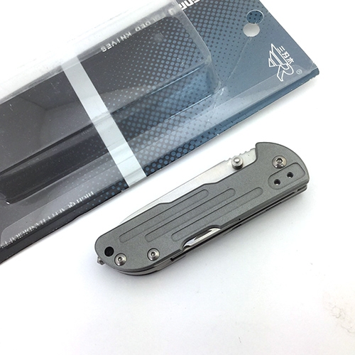 มีดพับSANRENMU T01 5in1 Multifuncational Tool Half Serrated Blade Aluminum Handle Camping Fishing Pocket Folding EDC Knife Collection