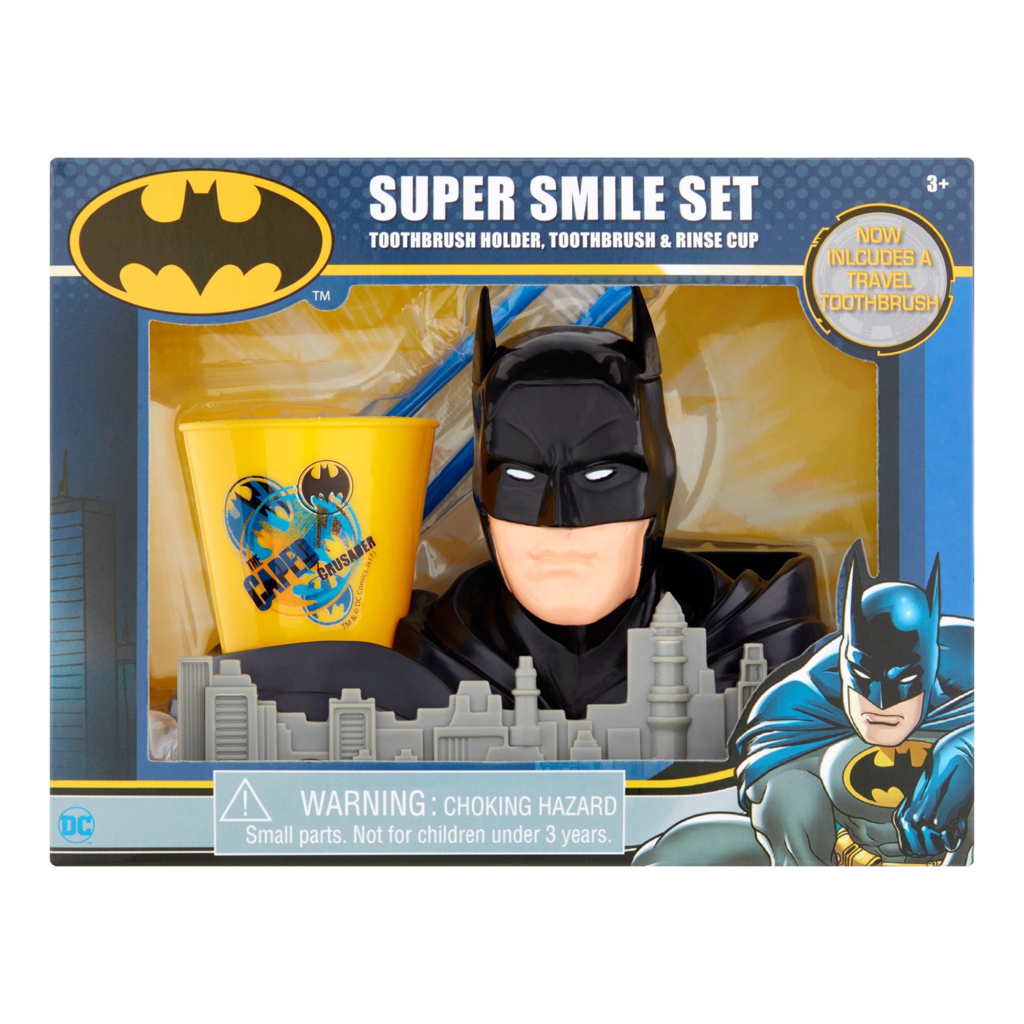 ชุดอุปกรณ์แปรงสีฟันสำหรับเด็ก GBG DC Batman Smile Set